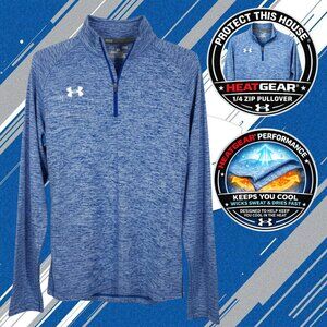 Under Armour HeatGear 1/4 Zip Pullover Men’s Large Blue UA Tech Twist